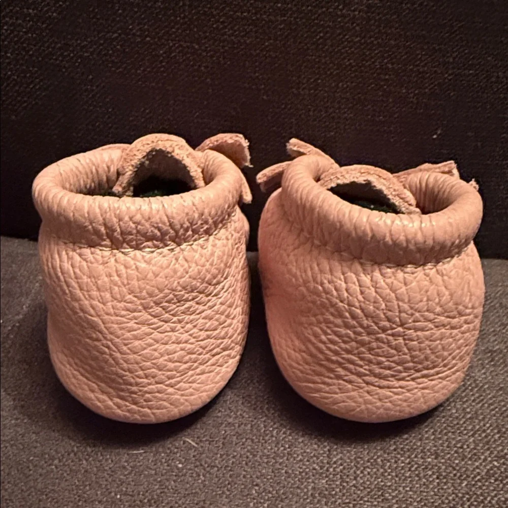 Freshly Picked Blush Leather Moccasins